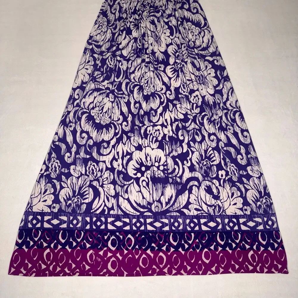 Purple White American Living 4 Maxi Dress - Picture 5 of 9